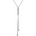 Ladies Natural Diamond Y Necklace (I1, H+) — 14K White Gold