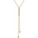 Ladies Natural Diamond Y Necklace (I1, H+) — 14K Yellow Gold