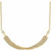 Ladies Natural Diamond Twisted Bar Necklace (I1, H+) — 14K Yellow Gold