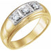 Ladies 14K Yellow/ Natural Diamond Ring (I1, G-H) — 14K Yellow/White Gold