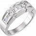 Ladies Natural Diamond Ring (I1, G-H) — 14K White Gold
