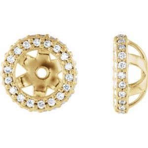 Lab-Grown Diamond Halo-Style Earring Jackets - Style 86627