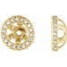 Lab-Grown Diamond Halo-Style Earring Jackets - Style 86627
