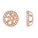 Ladies Natural Diamond Earring Jackets — 14K Rose Gold