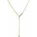 Ladies Natural Diamond Y Necklace (I1, H+) — 14K Yellow Gold