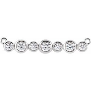 Ladies Natural Diamond Necklace Center (Si2-Si3, G-H) — Platinum