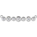 Ladies Natural Diamond Necklace Center (I1, G-H) — 14K White Gold
