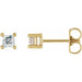 Ladies Natural Diamond Single Stud Earring (I1, G-H) — 14K Yellow Gold