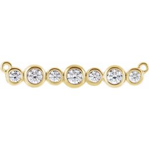 Ladies Natural Diamond Necklace Center (I1, G-H) — 14K Yellow Gold