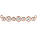 Ladies Natural Diamond Necklace Center (I1, G-H) — 14K Rose Gold