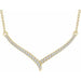Ladies Natural Diamond V Necklace (I1, H+) — 14K Yellow Gold