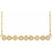Ladies Natural Diamond Milgrain Bar Necklace (I1, G-H) — 14K Yellow Gold