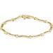 Ladies Natural Diamond Line 7 1/ Bracelet (I1, G-H) — 14K Yellow Gold