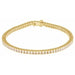 Ladies Natural Diamond Line 7 1/ Bracelet (I1, G-H) — 14K Yellow Gold