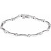 Ladies Natural Diamond Line 7 1/ Bracelet (I1, G-H) — 14K White Gold