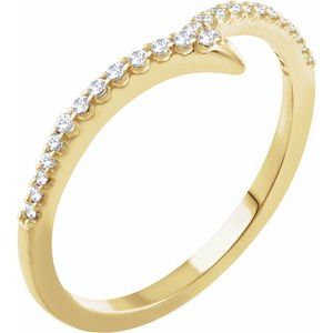 Ladies Natural Diamond Ring (I1, H+) — 14K Yellow Gold