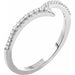Ladies Natural Diamond Ring (I1, H+) — 14K White Gold