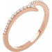 Ladies Natural Diamond Ring (I1, H+) — 14K Rose Gold
