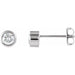 Ladies Natural Diamond Stud Earrings (Si1, G-H) — Platinum