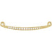 Ladies Natural Diamond Necklace Center — 14K Yellow Gold