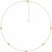 Ladies Natural Diamond 5-Station Necklace (I1, H+) — 14K Yellow Gold