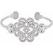 Ladies Natural Diamond Cuff Bracelet (I1, G-H) — Sterling Silver