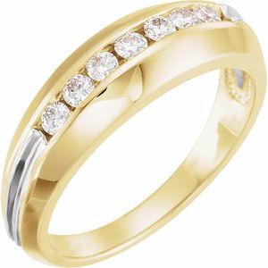 Ladies 14K Yellow/ Natural Diamond Ring (I1, G-H) — 14K Yellow/White Gold