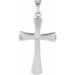 Ladies Natural Diamond Cross Pendant (I1, G-H) — 14K White Gold