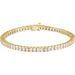 Ladies Natural Diamond Line 7 1/ Bracelet (I1, G-H) — 14K Yellow Gold