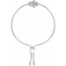 Ladies Natural Diamond Hamsa Adjustable Bolo Bracelet (I1, H+) — Sterling Silver