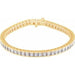 Ladies Natural Diamond Line Bracelet (Si1, G-H) — 18K Yellow Gold