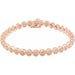 Ladies Natural Diamond Bracelet (I1, G-H) — 14K Rose Gold