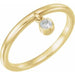 Ladies Natural Diamond Fringe Ring (I1, G-H) — 14K Yellow Gold