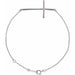 Ladies Natural Diamond Sideways Cross Bracelet (Si2-Si3, G-H) — Platinum