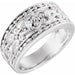 Ladies Natural Diamond Ring (I1, H+) — 14K White Gold