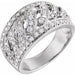 Ladies Natural Diamond Ring (I1, H+) — 14K White Gold