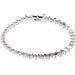 Ladies Natural Diamond Line 7 1/ Bracelet (I1, G-H) — 14K White Gold