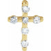 Ladies Natural Diamond Cross Pendant (I1, G-H) — 14K Yellow Gold