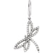 Ladies Natural Diamond Dragonfly Charm/Pendant (I1, G-H) — 14K White Gold