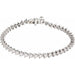 Ladies Natural Diamond Line 7 1/ Bracelet (I1, G-H) — 14K White Gold