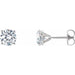 Lab-Grown Diamond Round 4-Prong Cocktail-Style Stud Earrings - Style 688850