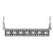 Ladies Natural Diamond Bar Necklace (I1, G-H) — Sterling Silver