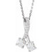 Ladies Natural Diamond Necklace (Si2-Si3, G-H) — Platinum