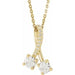 Ladies Natural Diamond Necklace (I1, G-H) — 14K Yellow Gold