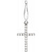 Ladies Natural Diamond Cross Charm/Pendant (I1, G-H) — 14K White Gold