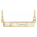 Ladies Natural Diamond Bar Necklace (I1, GHI) — 14K Yellow Gold