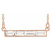 Ladies Natural Diamond Bar Necklace (I1, GHI) — 14K Rose Gold
