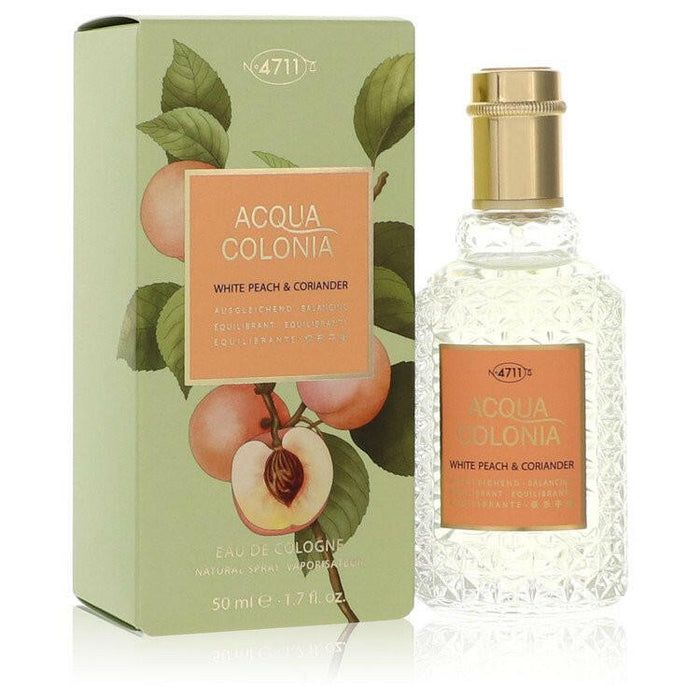 4711 Acqua Colonia White Peach & Coriander Eau De Cologne Spray (Unisex) By 4711 - 1.7 oz