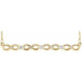 Ladies Natural Diamond Infinity-Inspired Bar Necklace (I1, G-H) — 14K Yellow Gold