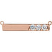 Ladies Natural Diamond Necklace Center (I1, G-H) — 14K Rose Gold